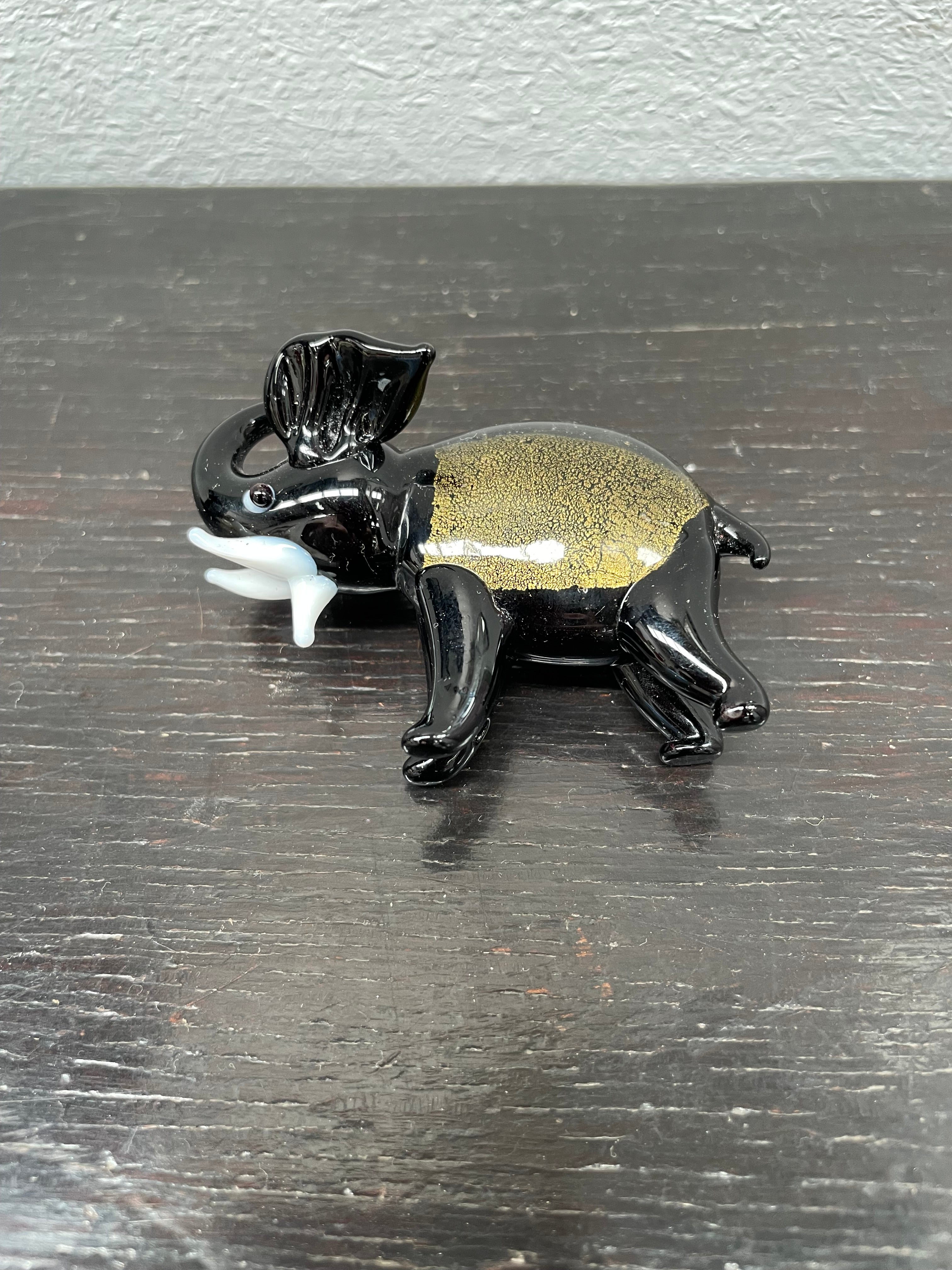Vintage Art Glass Elephant Figurine | Antique & Vintage | Moonee Ponds Antiques | Australia Wide