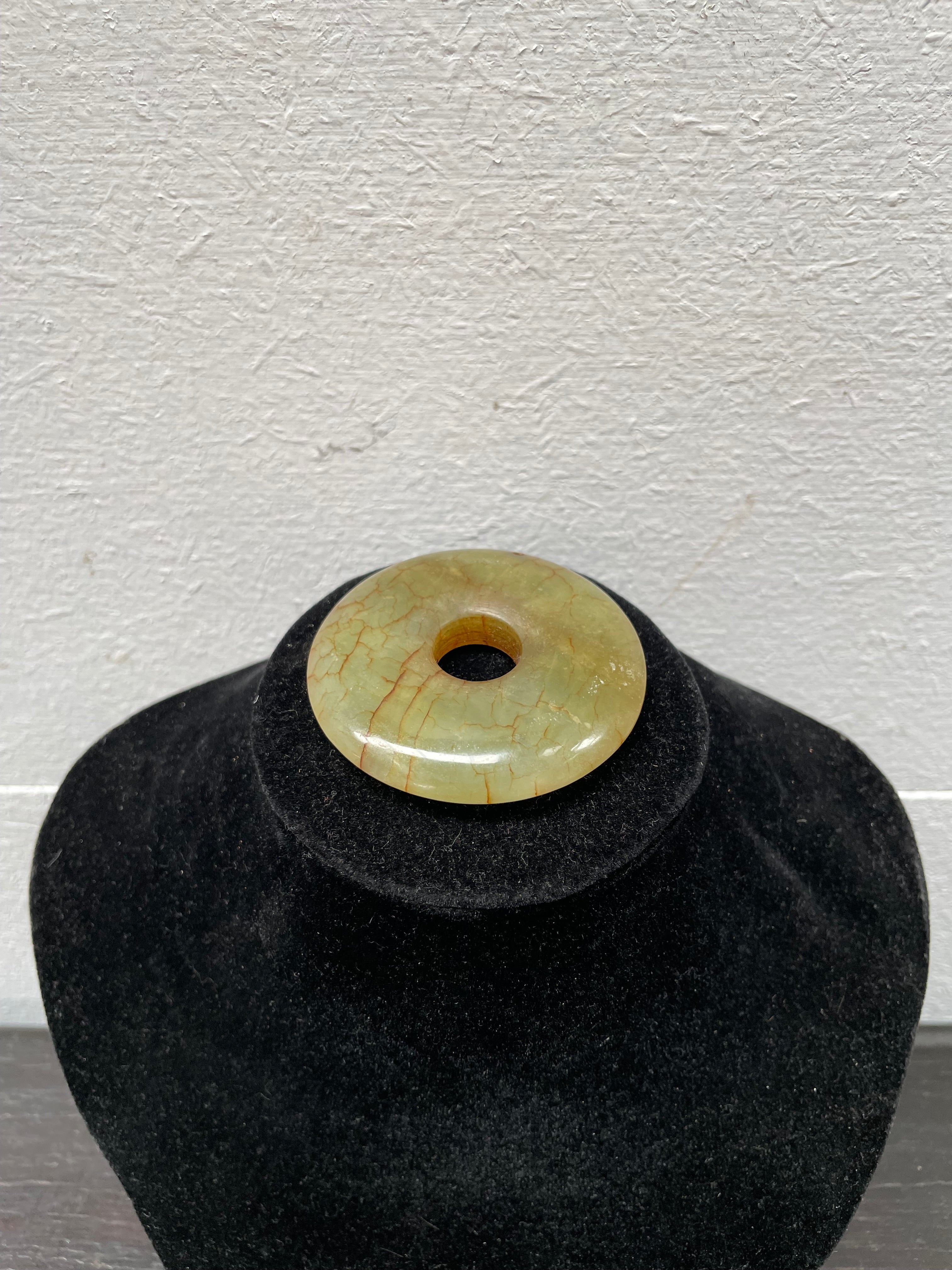 Vintage Green Jade Disc Pendant | Antique & Vintage | Moonee Ponds Antiques | Australia Wide Delivery