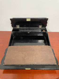 Lovely Victorian Paper Mache Writing Slope | Antique & Vintage | Moonee Ponds Antiques | Australia Wide Delivery