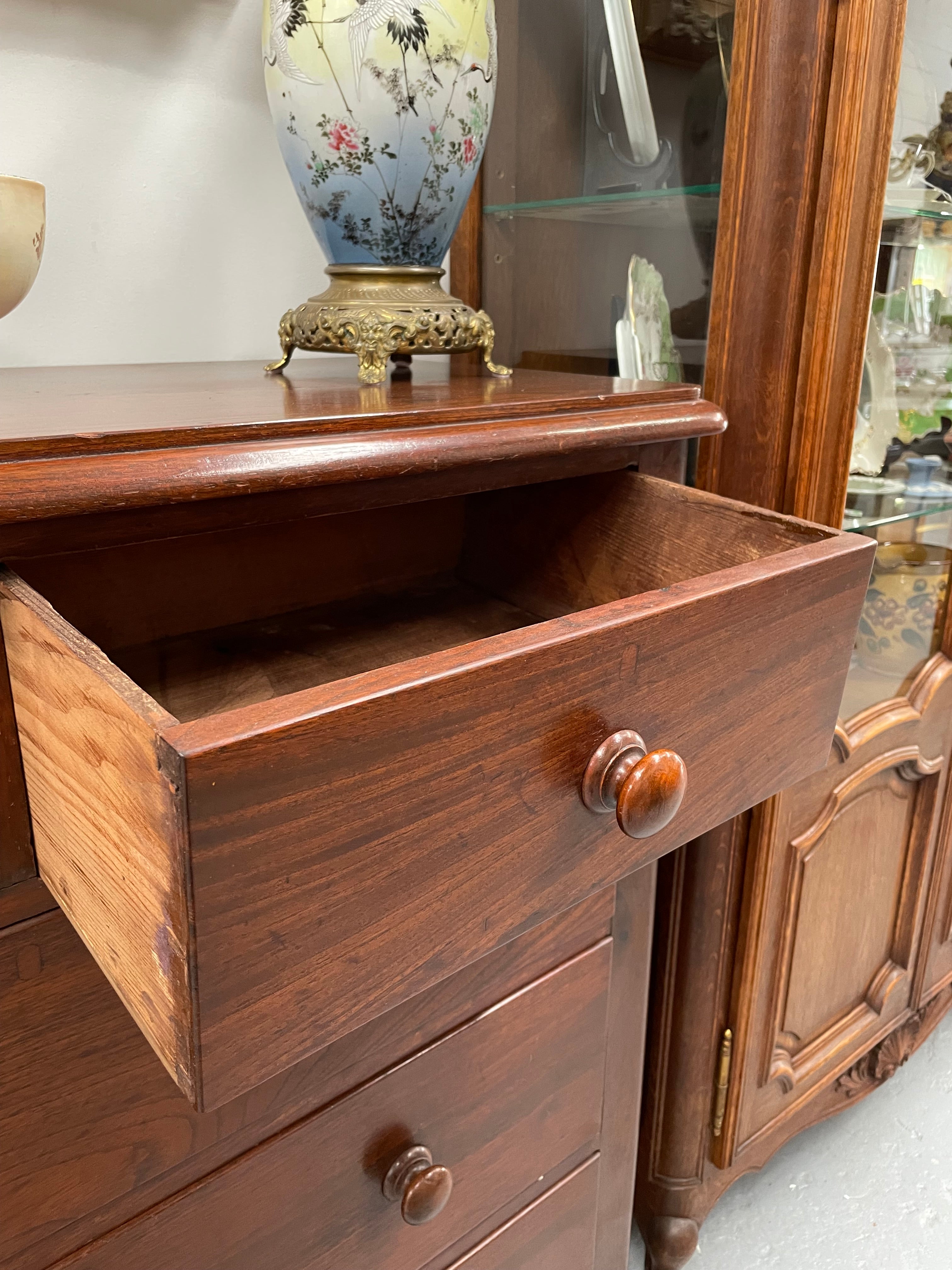 Victorian Australian Cedar Chest of Five Drawers | Antique & Vintage | Moonee Ponds Antiques | Australia Wide Delivery