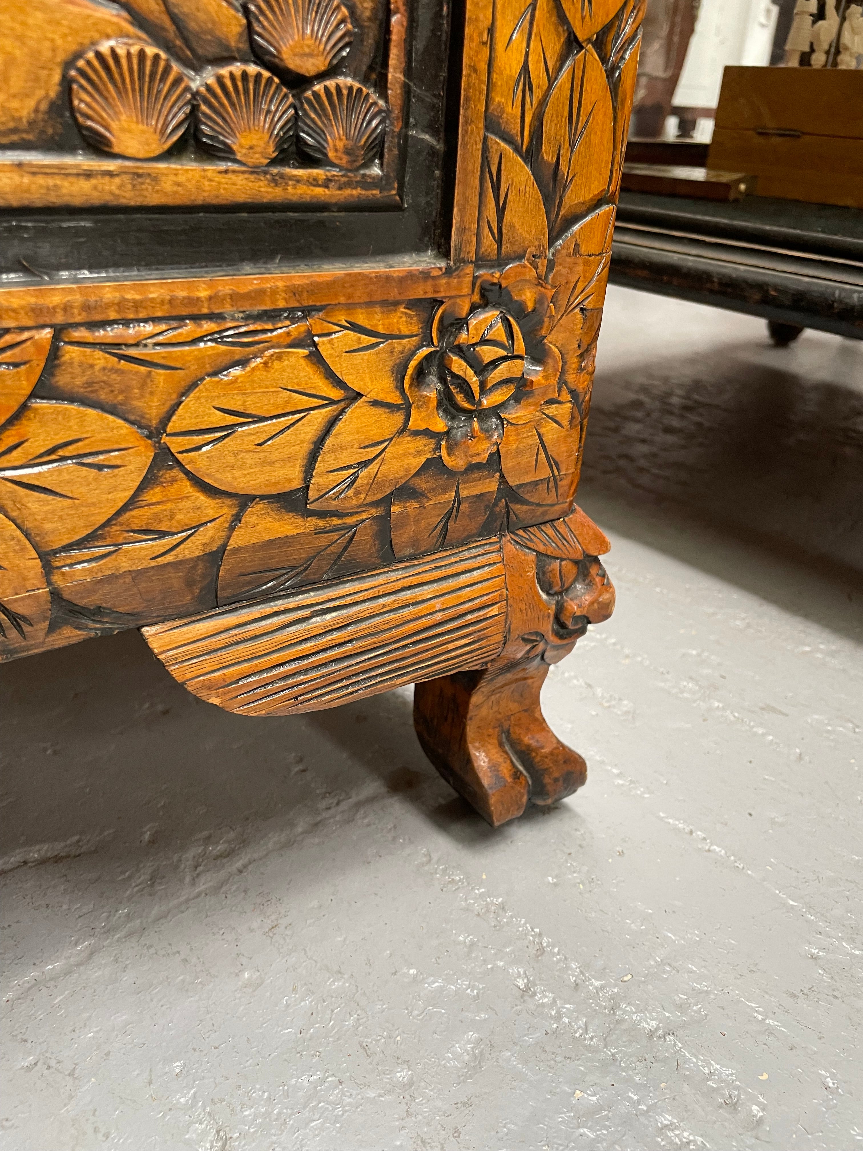 Vintage Chinese Carved Camphorwood Chest | Antique & Vintage | Moonee Ponds Antiques | Australia Wide Delivery