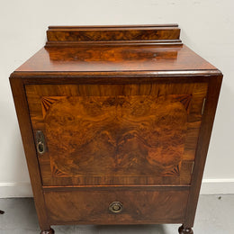 Attractive Inlaid Walnut Side Cabinet