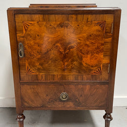 Attractive Inlaid Walnut Side Cabinet