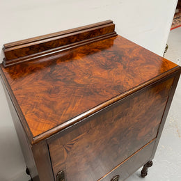 Attractive Inlaid Walnut Side Cabinet
