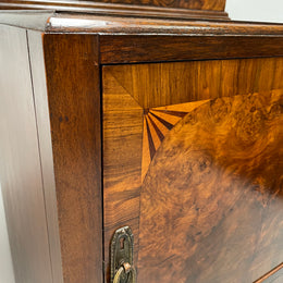 Attractive Inlaid Walnut Side Cabinet