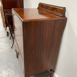 Attractive Inlaid Walnut Side Cabinet