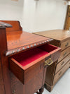 Australian Oak Sideboard With Leadlight Door | Antique & Vintage | Moonee Ponds Antiques | Australia Wide Delivery