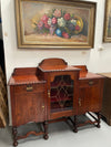 Australian Oak Sideboard With Leadlight Door | Antique & Vintage | Moonee Ponds Antiques | Australia Wide Delivery
