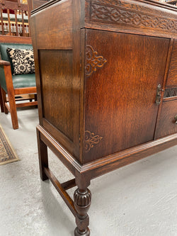 Australian Tudor Oak Sideboard | Antique & Vintage | Moonee Ponds Antiques | Australia Wide Delivery