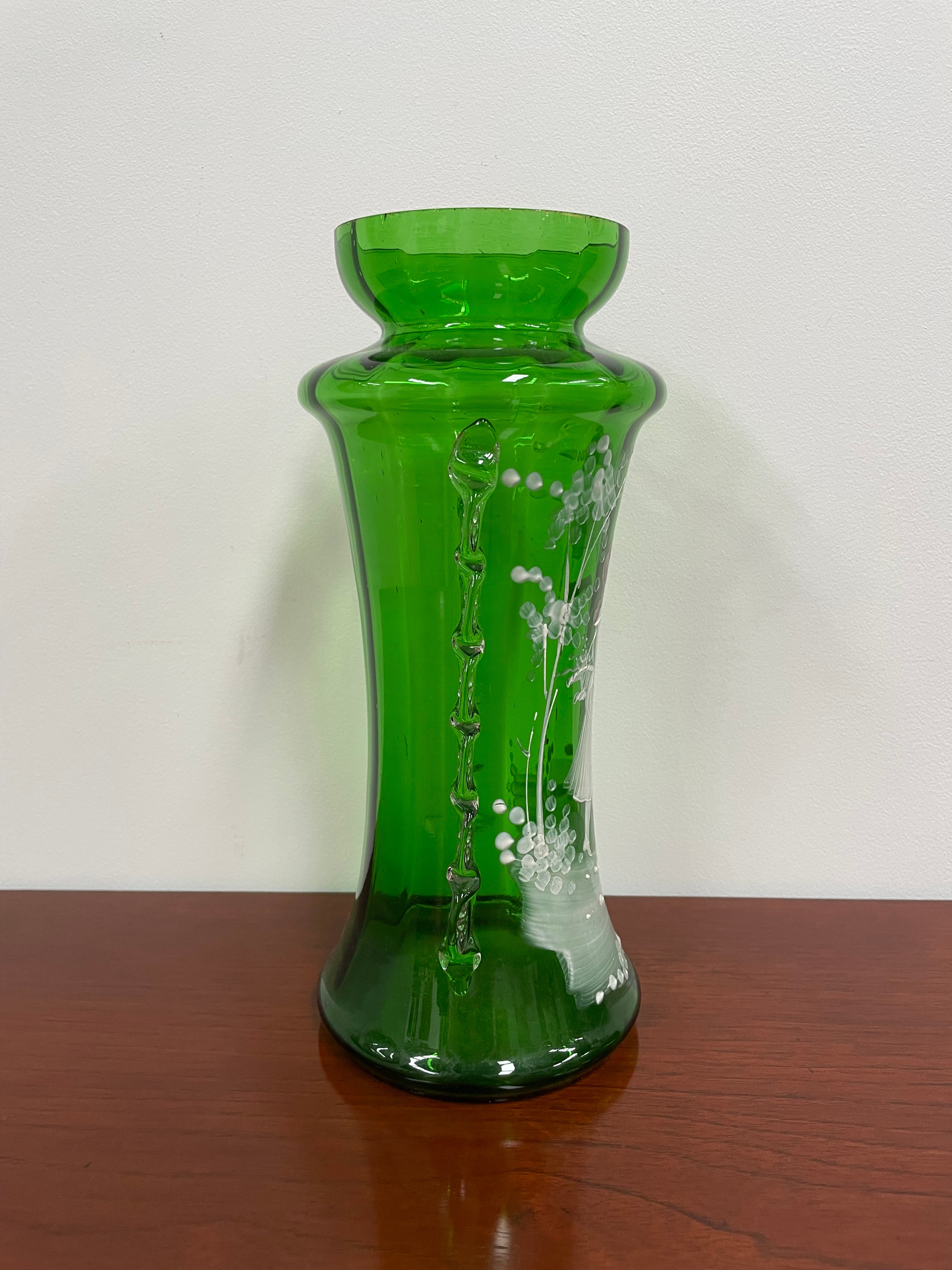 Lovely Victorian Mary Gregory glass Vase | Antique & Vintage | Moonee Ponds Antiques | Australia Wide
