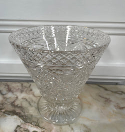 Large Vintage Hand Cut Crystal Vase | Antique & Vintage | Moonee Ponds Antiques | Australia Wide Delivery