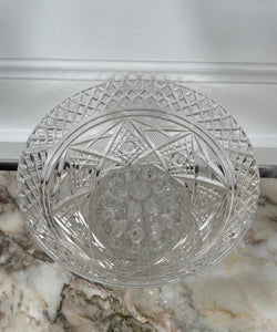 Large Vintage Hand Cut Crystal Vase | Antique & Vintage | Moonee Ponds Antiques | Australia Wide Delivery