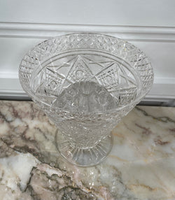 Large Vintage Hand Cut Crystal Vase | Antique & Vintage | Moonee Ponds Antiques | Australia Wide Delivery