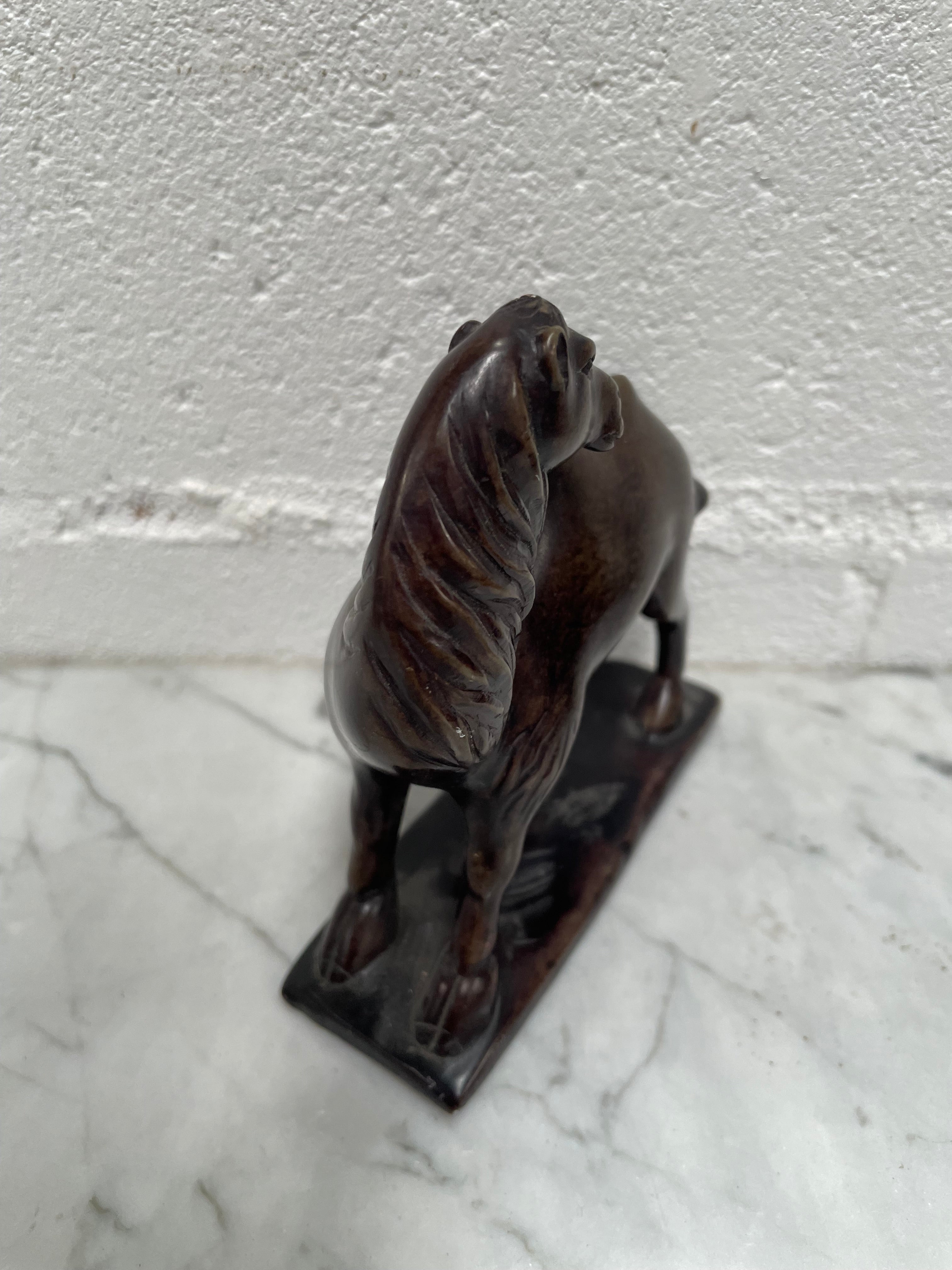 Vintage Stone Carving of a Camel