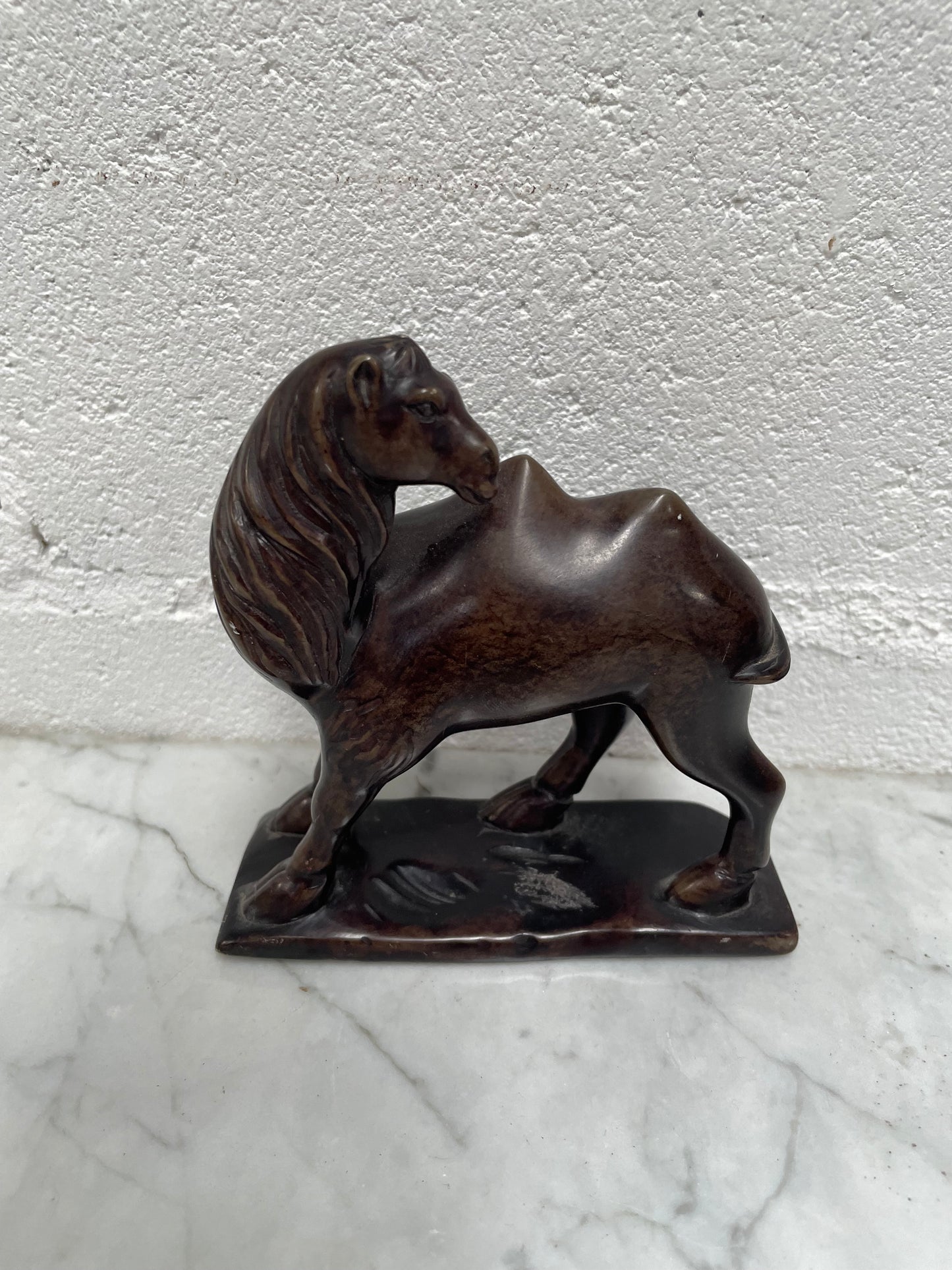 Vintage Stone Carving of a Camel