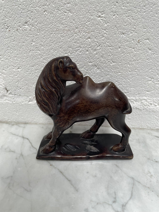 Vintage Stone Carving of a Camel