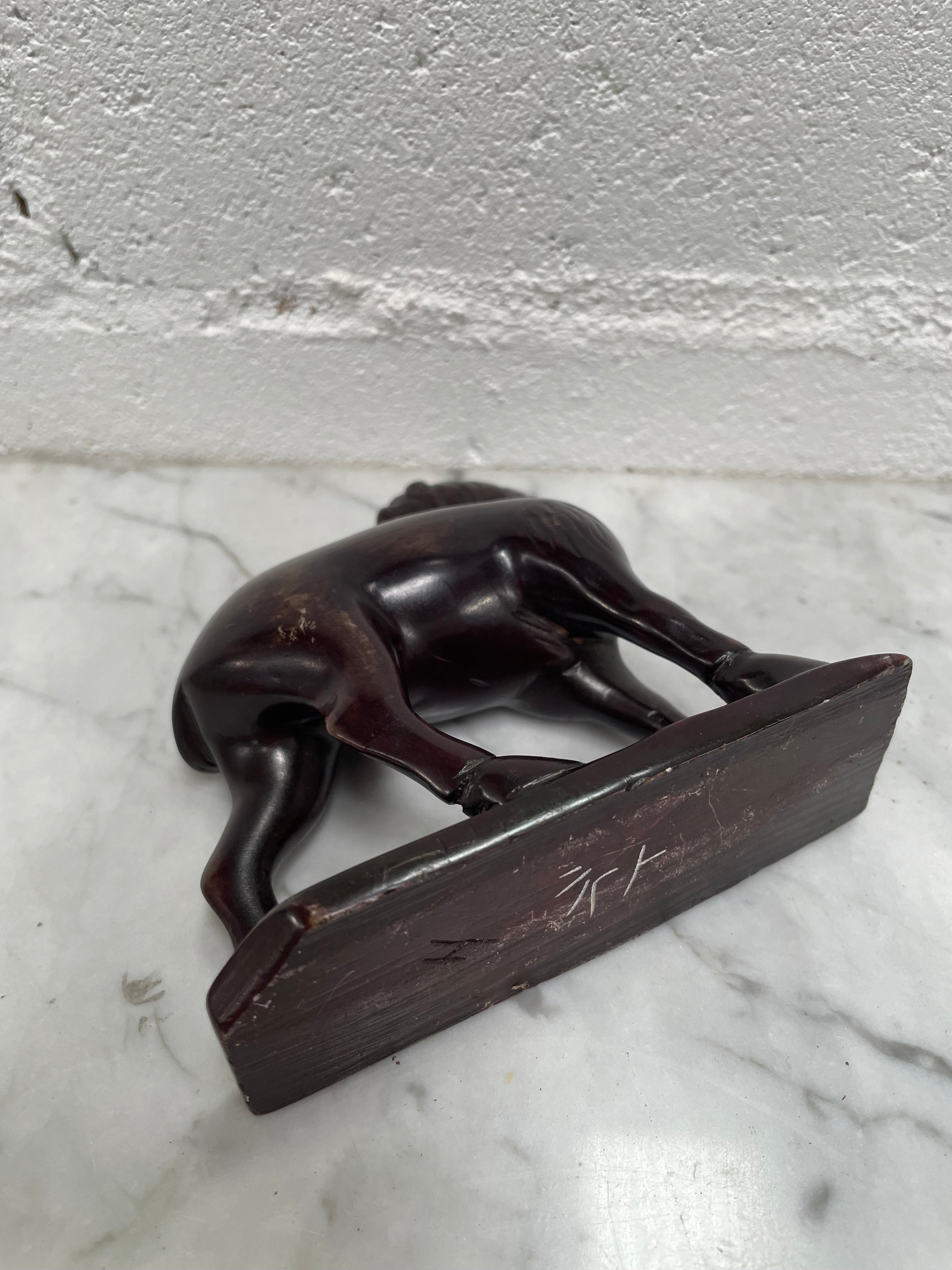 Vintage Stone Carving of a Camel