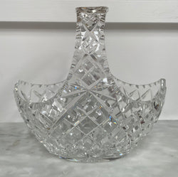 Vintage Crystal Basket Vase | Antique & Vintage | Moonee Ponds Antiques | Australia Wide Delivery