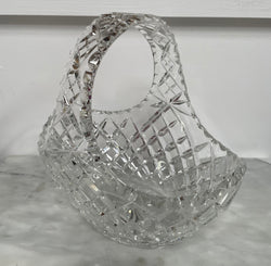 Vintage Crystal Basket Vase | Antique & Vintage | Moonee Ponds Antiques | Australia Wide Delivery