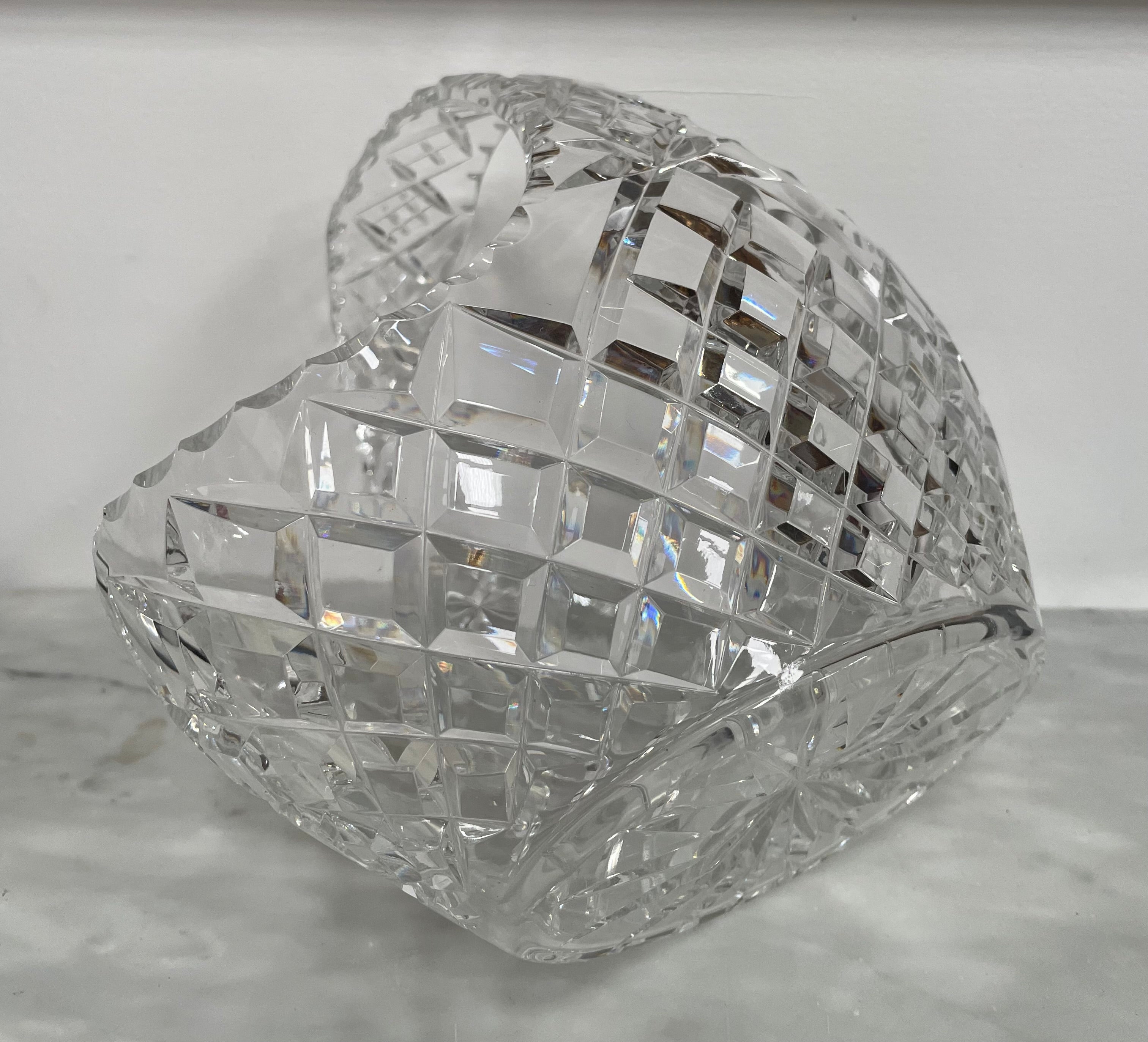 Vintage Crystal Basket Vase | Antique & Vintage | Moonee Ponds Antiques | Australia Wide Delivery