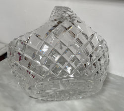 Vintage Crystal Basket Vase | Antique & Vintage | Moonee Ponds Antiques | Australia Wide Delivery