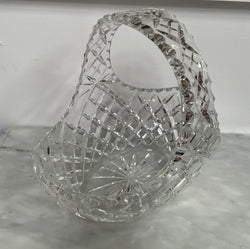 Vintage Crystal Basket Vase | Antique & Vintage | Moonee Ponds Antiques | Australia Wide Delivery