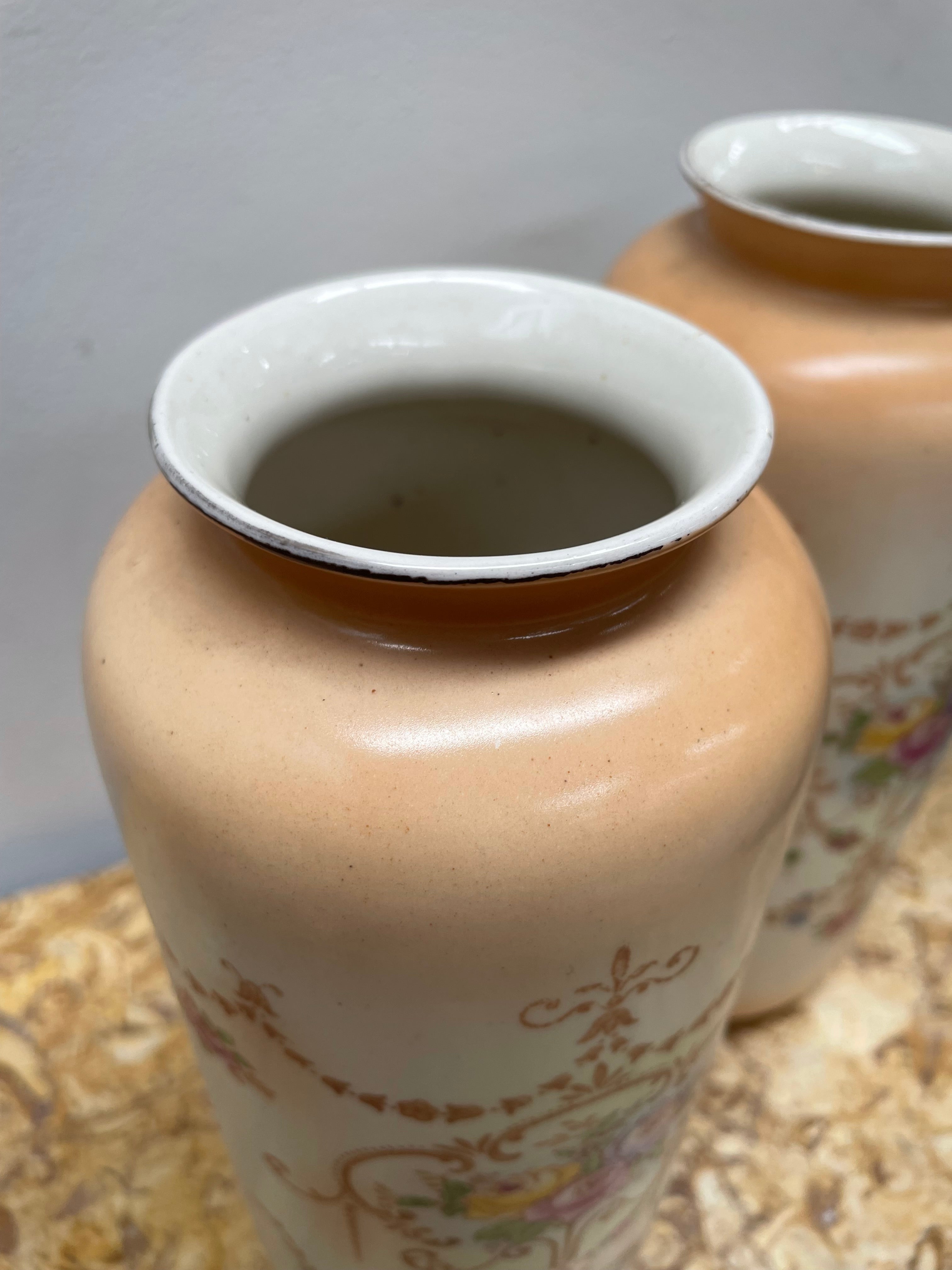 Beautiful Pair Edwardian English Vases | Antique & Vintage | Moonee Ponds Antiques | Australia Wide Delivery
