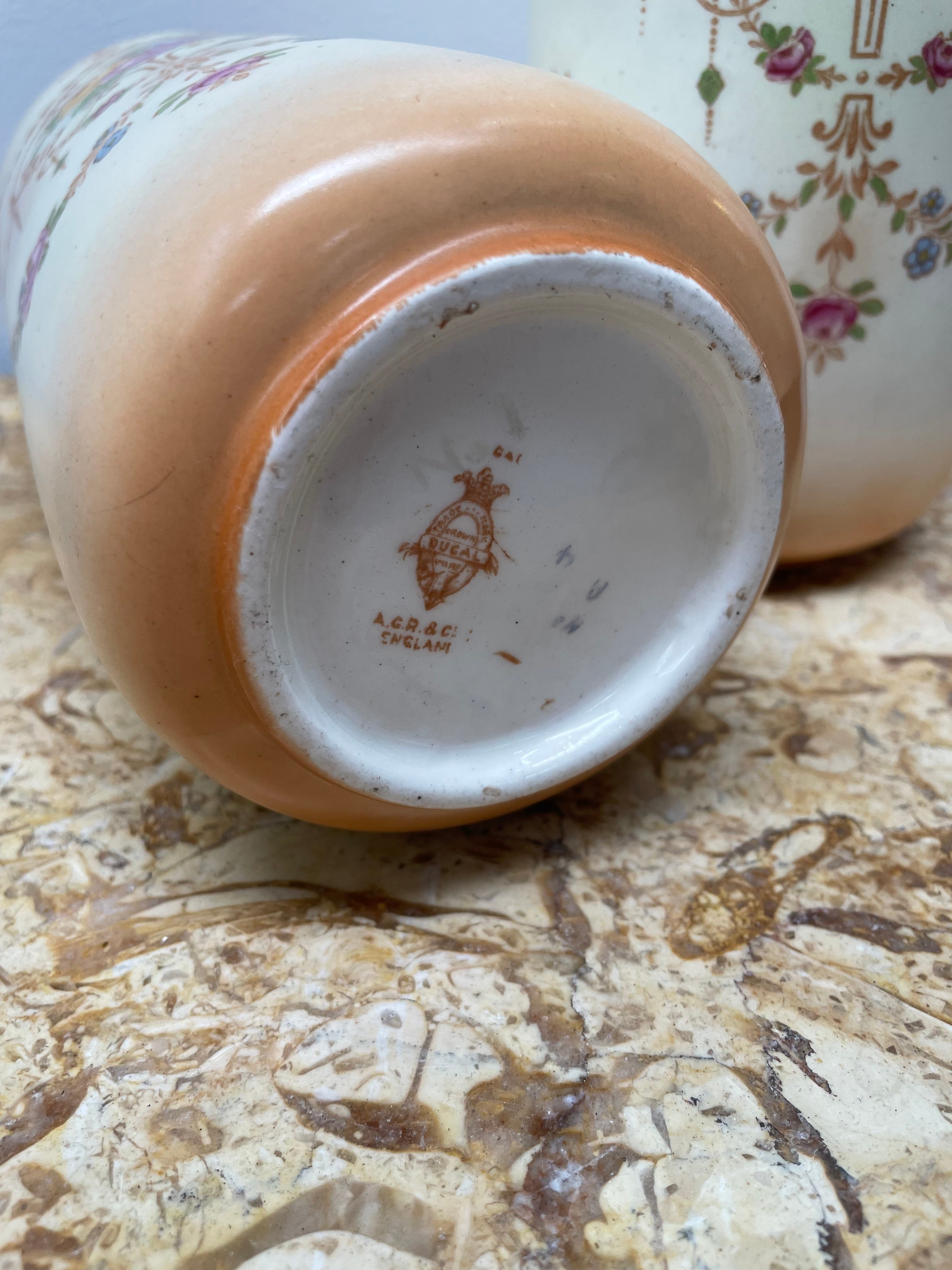 Beautiful Pair Edwardian English Vases | Antique & Vintage | Moonee Ponds Antiques | Australia Wide Delivery