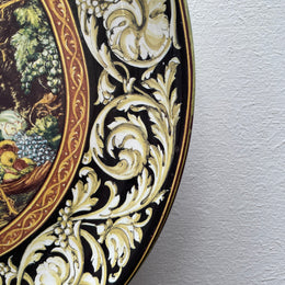 Majolica Varsace Style Wall Plate