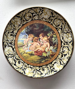 Majolica Varsace Style Wall Plate | Antique & Vintage | Moonee Ponds Antiques | Australia Wide Delivery