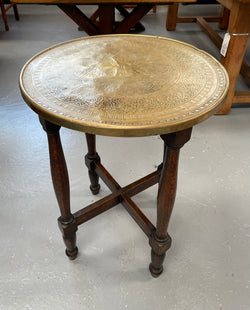 Lovely Brass Top Side Table Featuring Elephants | Antique & Vintage | Moonee Ponds Antiques | Australia Wide Delivery