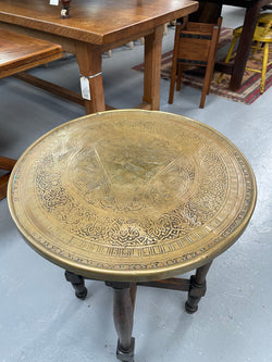 Lovely Brass Top Side Table Featuring Elephants | Antique & Vintage | Moonee Ponds Antiques | Australia Wide Delivery