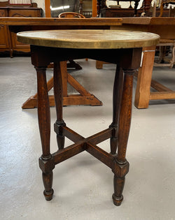 Lovely Brass Top Side Table Featuring Elephants | Antique & Vintage | Moonee Ponds Antiques | Australia Wide Delivery