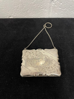 Stunning Edwardian Silver Card Case / Coin Purse | Antique & Vintage | Moonee Ponds Antiques | Australia Wide Delivery