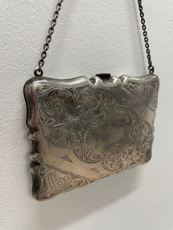 Stunning Edwardian Silver Card Case / Coin Purse | Antique & Vintage | Moonee Ponds Antiques | Australia Wide Delivery