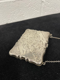 Stunning Edwardian Silver Card Case / Coin Purse | Antique & Vintage | Moonee Ponds Antiques | Australia Wide Delivery