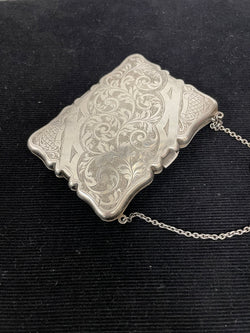 Stunning Edwardian Silver Card Case / Coin Purse | Antique & Vintage | Moonee Ponds Antiques | Australia Wide Delivery