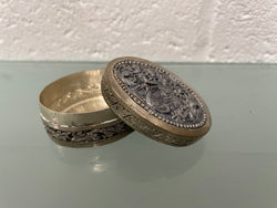 Vintage Asian Silver Trinket / Pill Box. | Antique & Vintage | Moonee Ponds Antiques | Australia Wide Delivery