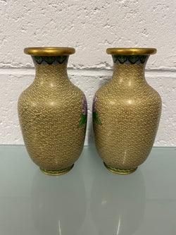 Pair Of Vintage Chinese Cloisonné Vases | Antique & Vintage | Moonee Ponds Antiques | Australia Wide Delivery