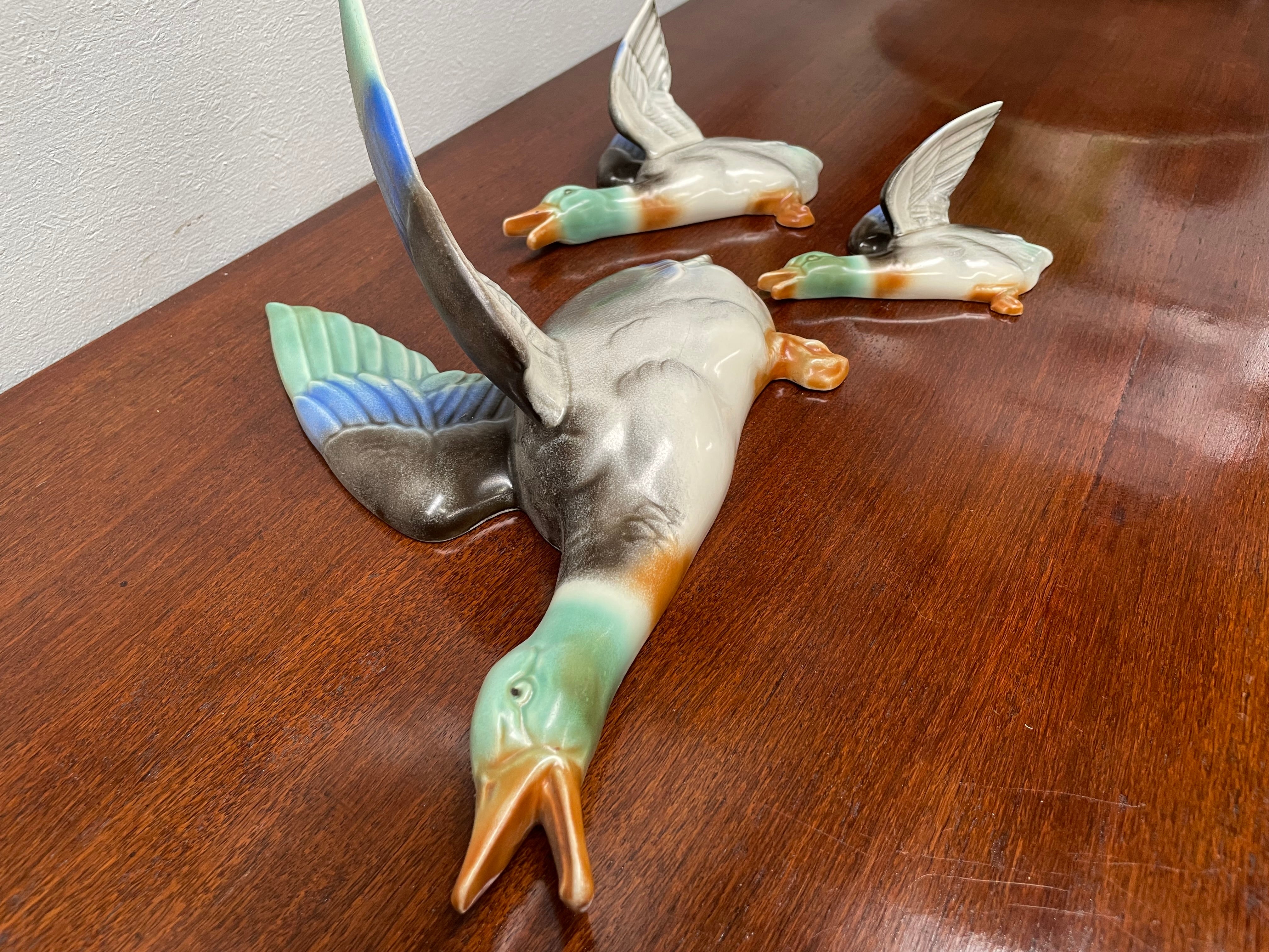 Set Of 3 Poole England Flying Ducks | Antique & Vintage | Moonee Ponds Antiques | Australia Wide Delivery