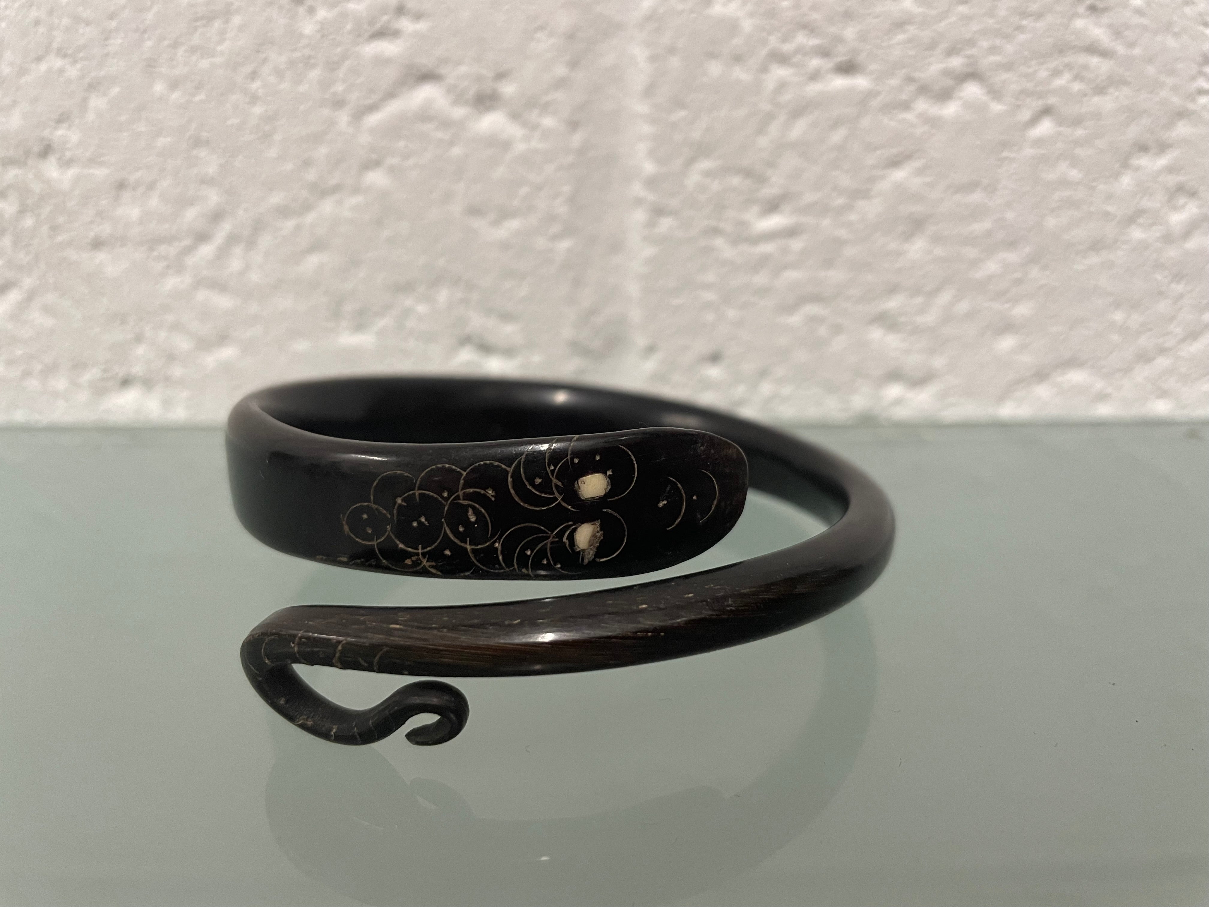 Antique French Carved Horn Snake Bracelet | Antique & Vintage | Moonee Ponds Antiques | Australia Wide Delivery