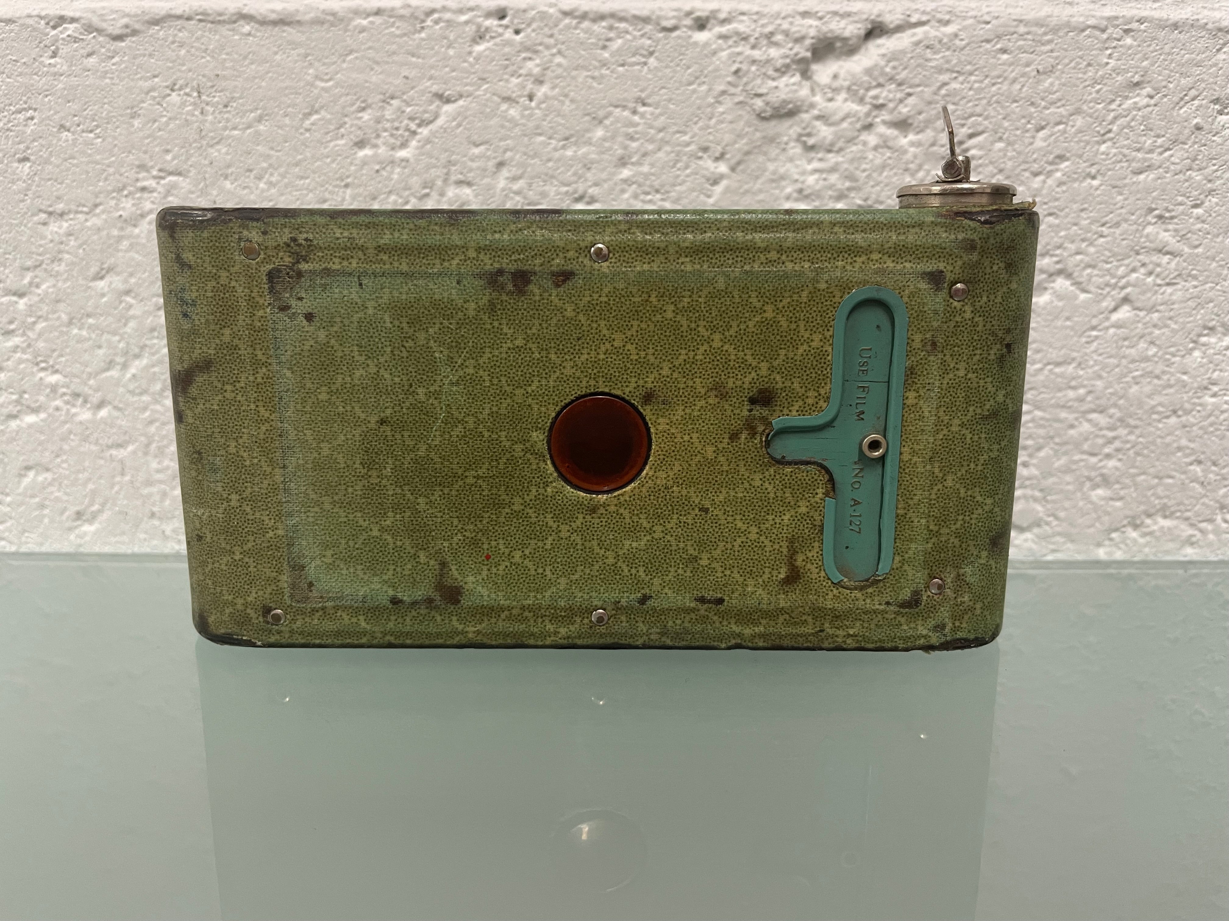 Kodak Petite Green/Teal Art Deco Folding Camera | Antique & Vintage | Moonee Ponds Antiques | Australia Wide Delivery