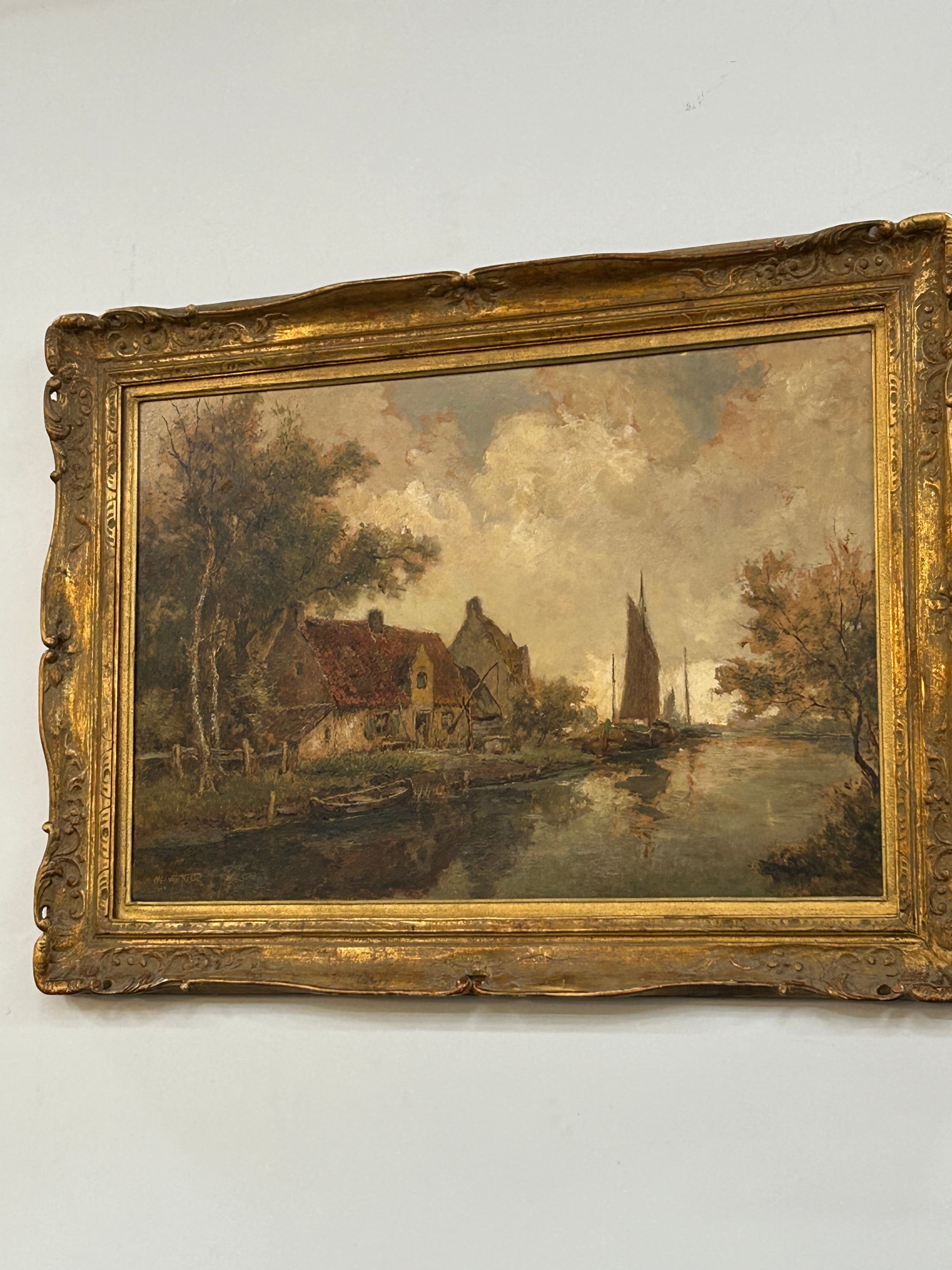 Fabulous Large Belgium Oil Painting | Antique & Vintage | Moonee Ponds Antiques | Australia Wide Delivery