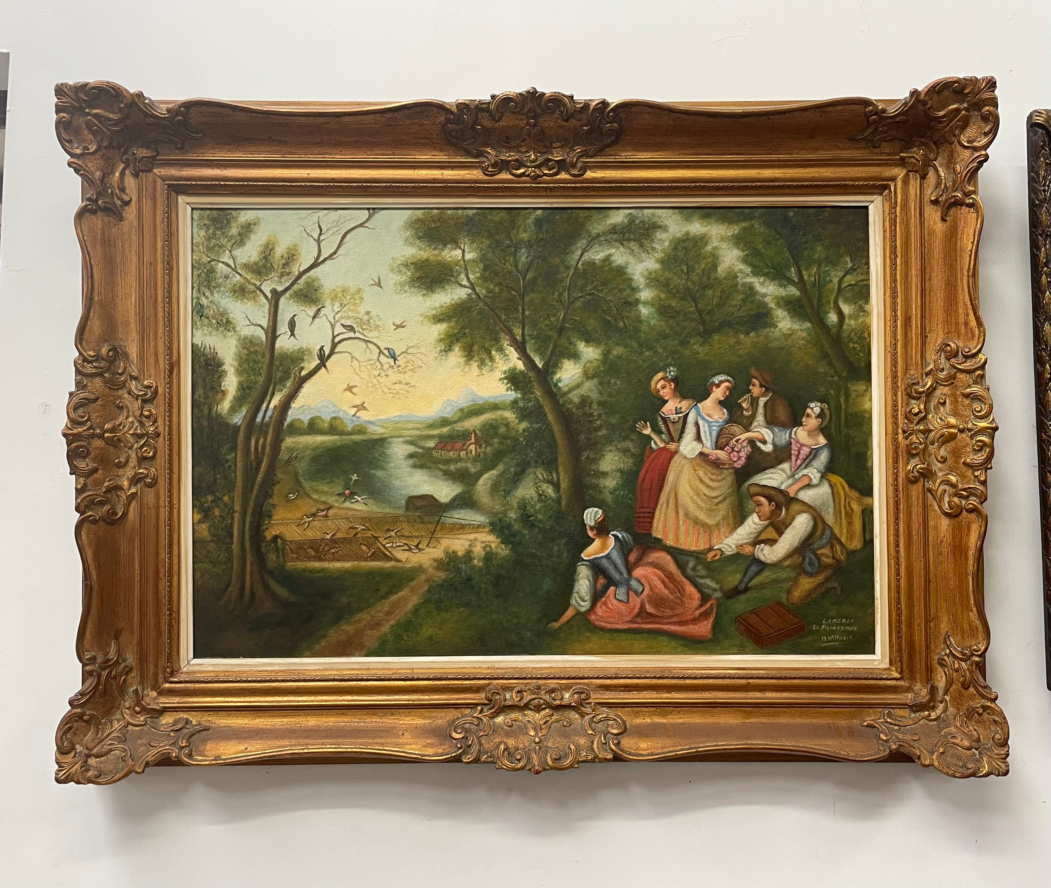 Beautiful Large Signed Oil Painting