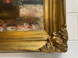 Vibrant Floral Oil on Canvas in a Beautiful Gilt Frame | Antique & Vintage | Moonee Ponds Antiques | Australia Wide Delivery