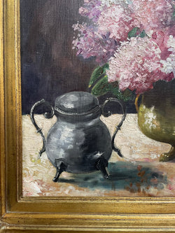 Vibrant Floral Oil on Canvas in a Beautiful Gilt Frame | Antique & Vintage | Moonee Ponds Antiques | Australia Wide Delivery