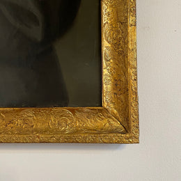 Beautiful pair of European oil on canvas portrait paintings framed in rustic gilt frames.&nbsp; They are in good original detailed condition. Please see all photos as they form part of the description and condition.