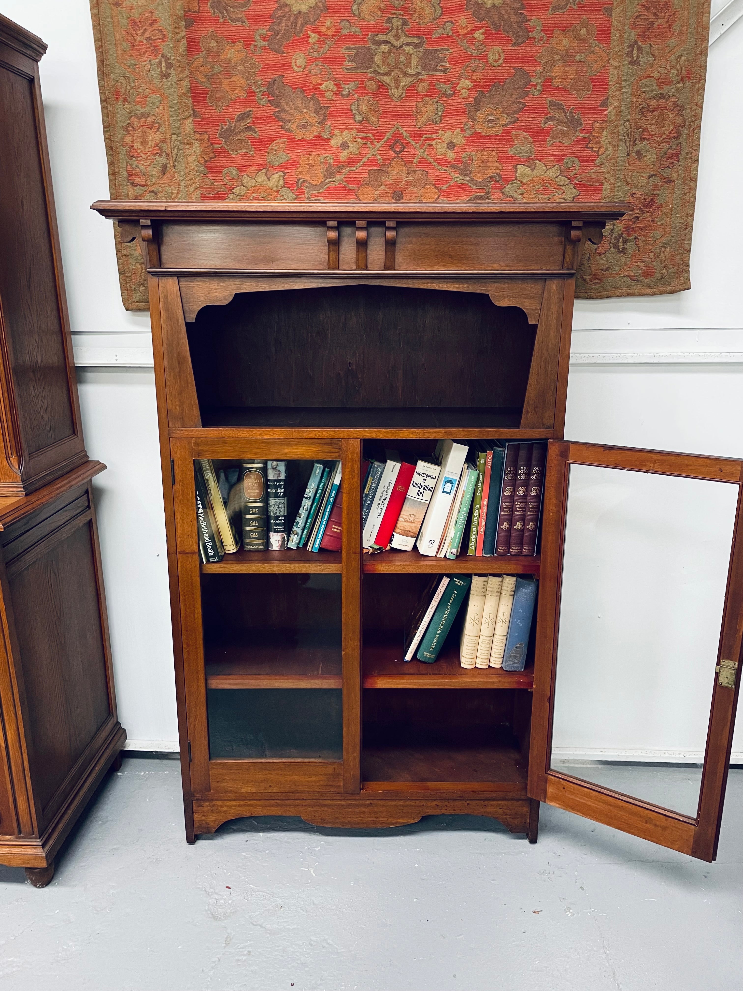 Practical Arts & Crafts Bookcase | Antique & Vintage | Moonee Ponds Antiques | Australia Wide Delivery
