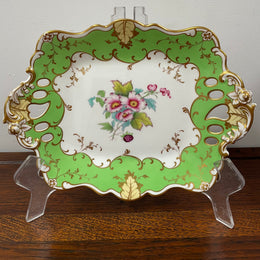 Superb Ridgeway Porcelain Floral Dish