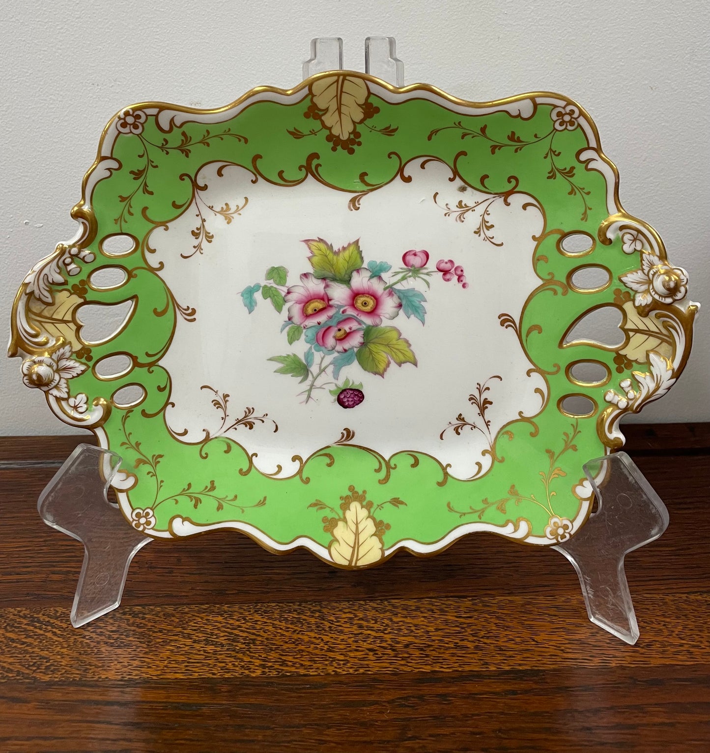 Superb Ridgeway Porcelain Floral Dish